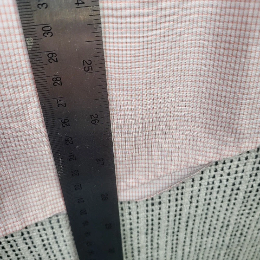 Calvin Klein‎ Shirt Mens Small Micro Check Button Down Non Iron Stretch Casual